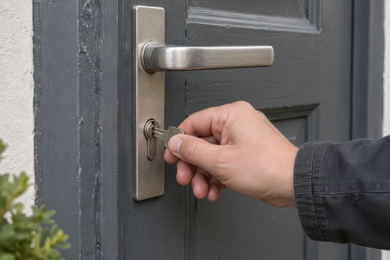 Vérification d’une clé dans le cylindre d’une porte fermée